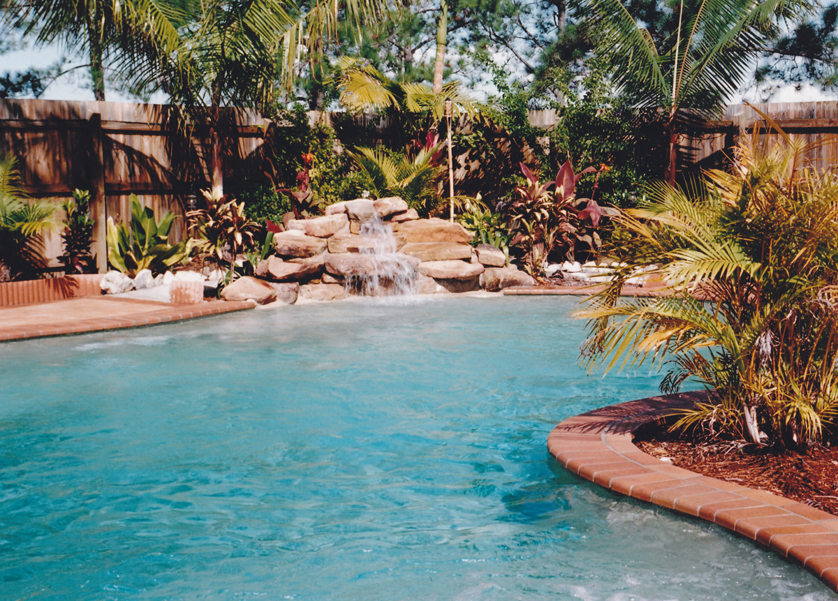 Freeform garden pool