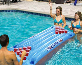 Floating beer pong